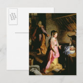 Die Verehrung des Kindes, 1597 Postkarte (Vorne/Hinten)