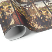 Die Verehrung des Kindes mit Heiligen und Spendern Geschenkpapier (Rolleneckpunkt)