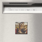 Die Verehrung des Kindes mit Heiligen und Spendern Magnet (In Situ (Geschirrspüler))