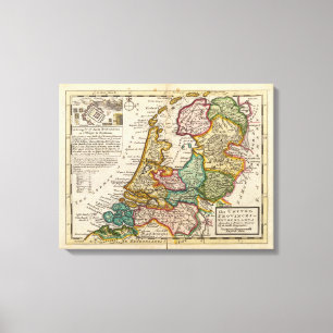 Die vereinigten Provinzen oder die Niederlande Leinwanddruck