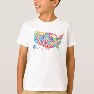 Die Vereinigten Staaten in den Namen T-Shirt
