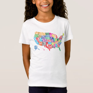 Die Vereinigten Staaten in den Namen T-Shirt