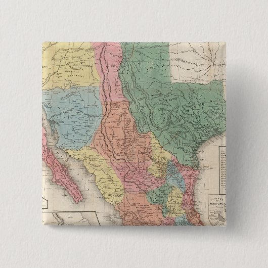 Die Vereinigten Staaten und Mexiko Button (Vorderseite)