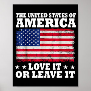 Die Vereinigten Staaten von Amerika Liebe oder ver Poster