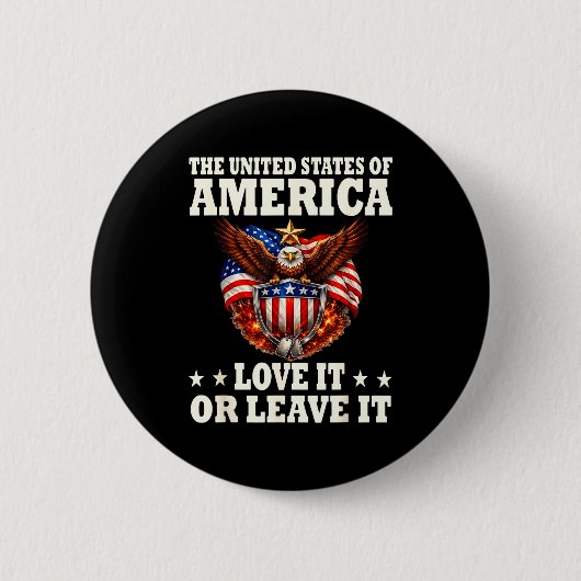 Die vereinigten staaten von amerika lieben oder ve button (Vorderseite)
