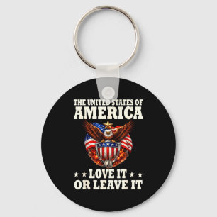 Die Vereinigten Staaten von Amerika Lieben oder ve Schlüsselanhänger
