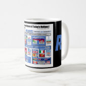 Die Vereinten Nationen von heute in den alten Hebr Kaffeetasse (VorderseiteRechts)