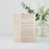 Die Verfassung der Staaten von 1787 Postkarte (Stehend Vorderseite)