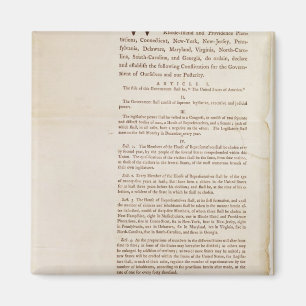 Die Verfassung der Vereinigten Staaten, 1787 Magnet