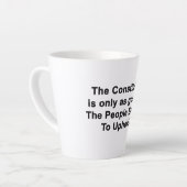 Die Verfassung für die Tasse des Kaffees ist nur g (Linke Ecke)