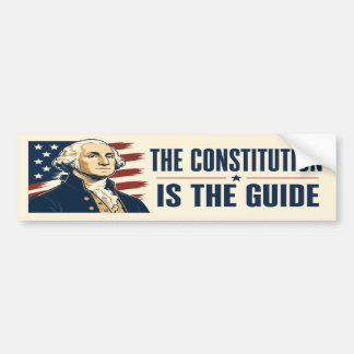 Die Verfassung ist der Leitfaden George Washington Autoaufkleber