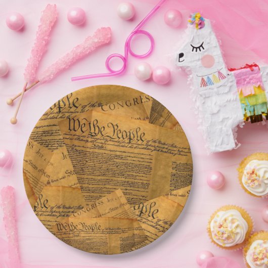 Die Verfassung Pappteller (Party)