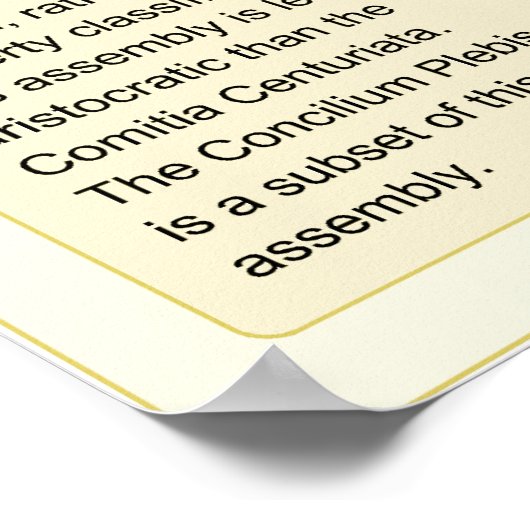 Die verfassungsrechtliche Struktur der Römischen R Poster (Ecke)