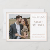 Die verfeinerte katholische Hochzeit Save The Date (Vorderseite)