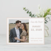 Die verfeinerte katholische Hochzeit Save The Date (Stehend Vorderseite)