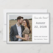 Die verfeinerte katholische Hochzeit Save The Date (Vorderseite)