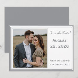 Die verfeinerte katholische Hochzeit Save The Date