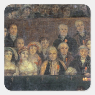 Die Verfolgung des Kaisers Napoleon Quadratischer Aufkleber