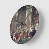 Die Verfolgung des Kaisers Napoleon Runde Wanduhr (Winkel)