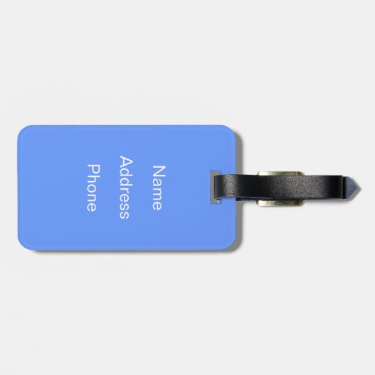 Die Verfolgung Gepäckanhänger (Rückseite horizontal)