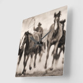 Die Verfolgung I Quadratische Wanduhr (Winkel)