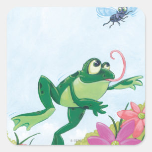 Die Verfolgung Quadratischer Aufkleber