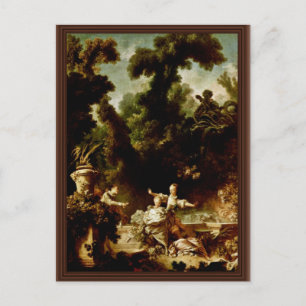 Die Verfolgung" von Fragonard Jean-Honoré (Bestes  Postkarte