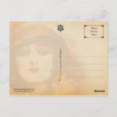 Die Verführerische Schönheit Postkarte (Rückseite)