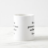 Die Vergangenheit, das Geschenk und die Zukunft Kaffeetasse (Mittel)