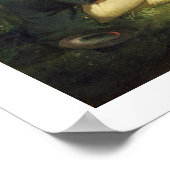 Die Vergangenheit des Anglers (Öl auf der Leinwand Poster (Ecke)