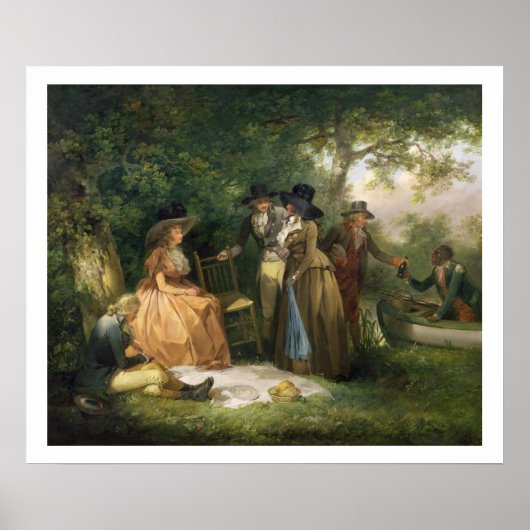 Die Vergangenheit des Anglers (Öl auf der Leinwand Poster (Vorne)