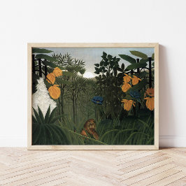 Die Vergangenheit des Löwen | Henri Rousseau Poster