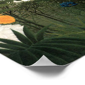 Die Vergangenheit des Löwen | Henri Rousseau Poster (Ecke)