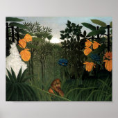Die Vergangenheit des Löwen | Henri Rousseau Poster (Vorne)