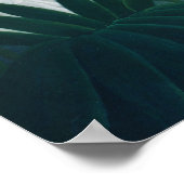 Die Vergangenheit des Löwenwaldes Grün Poster (Ecke)