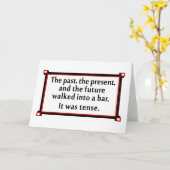 Die Vergangenheit, die Gegenwart und die Zukunft Karte (Gelbe Blume)