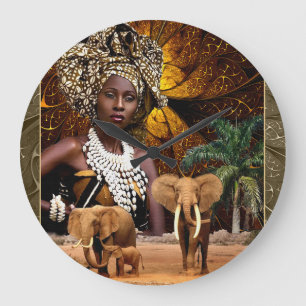 "Die Vergangenheit ehren und die Zukunft Inspirier Große Wanduhr