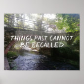 Die Vergangenheit kann nicht mit Sprichwörtern zur Poster (Vorne)