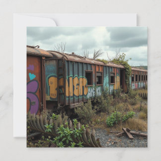 Die vergessene Eisenbahn – Verlassener Graffiti-Zu Karte