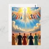 Die Vergewaltigung: Christliche religiöse Kunst Postkarte (Vorne/Hinten)