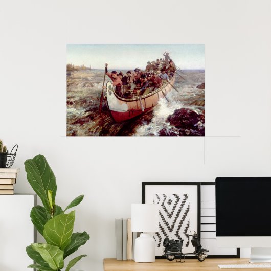 Die Vergewaltigungen von Frances Anne Hopkins Poster (Heimbüro)