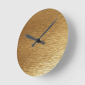 Die vergoldete goldfarbene Metallgehäuse-Uhr Runde Wanduhr (Winkel)