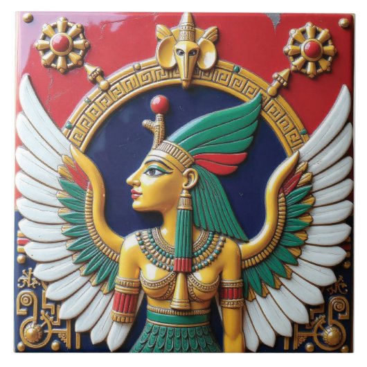 Die vergoldete Herrschaft der Nephthys Fliese (Vorderseite)