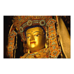 Die vergoldete Jowo-Buddha-Statue, Jokhang-Tempel, Fotodruck