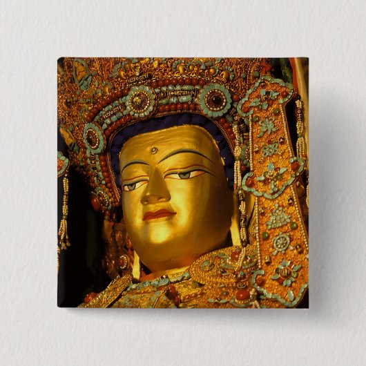 Die vergoldete Jowo Buddha Statue, Jokhang Temple, Button (Vorderseite)