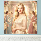 Die vergoldete Muse des Jugendstils Leinwanddruck (Insitu (Holzboden))