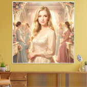 Die vergoldete Muse des Jugendstils Leinwanddruck (Insitu (Wohnzimmer))