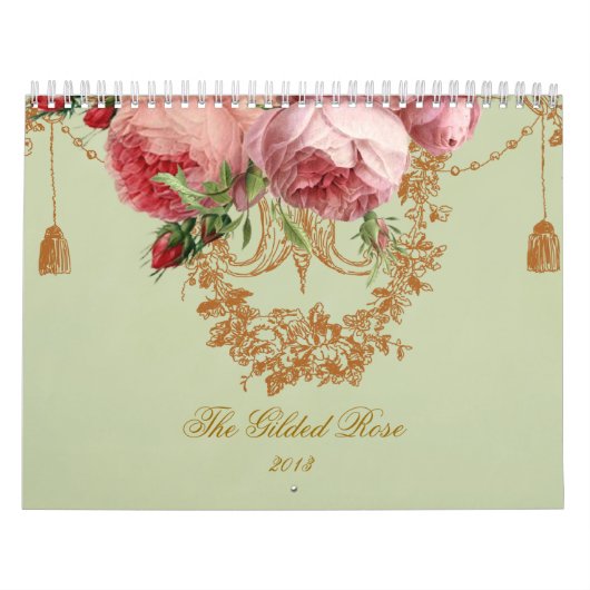 Die vergoldete Rose Kalender (Titelbild)