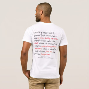Die Vergütungs-Klausel der US-Konstitutions-Männ T-Shirt