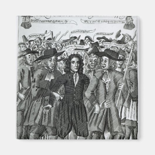 Die Verhaftung von Richter Jeffreys 1689 Magnet (Vorne)